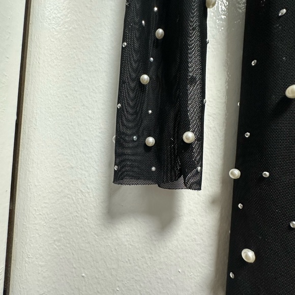 Sheer Beaded black dress - Picture 3 of 6